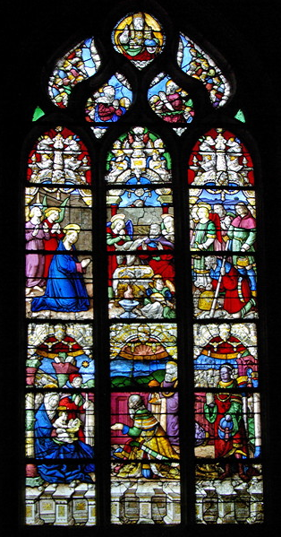 Chapelle Notre-Dame du Crann, window - nativity
