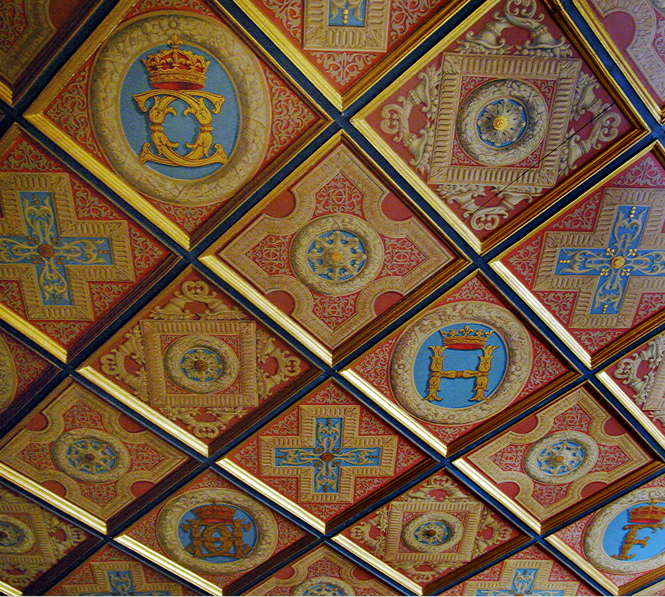 Château de Chenonceau - ceiling in Catherine de Medici's room.png