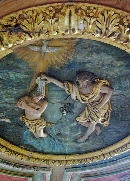 Commana church baptistry cover