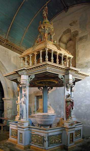 Commana church baptistry