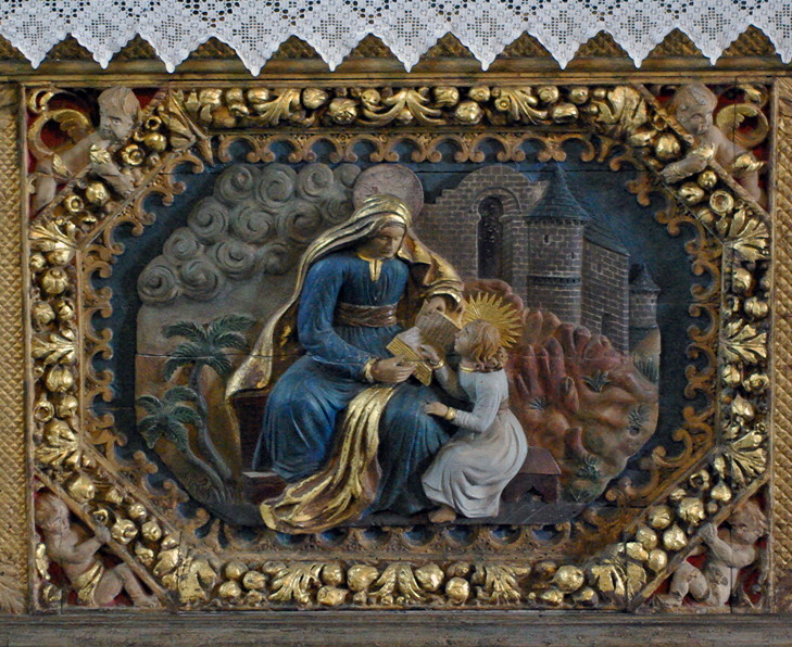 Commana church, Retable of St Anne