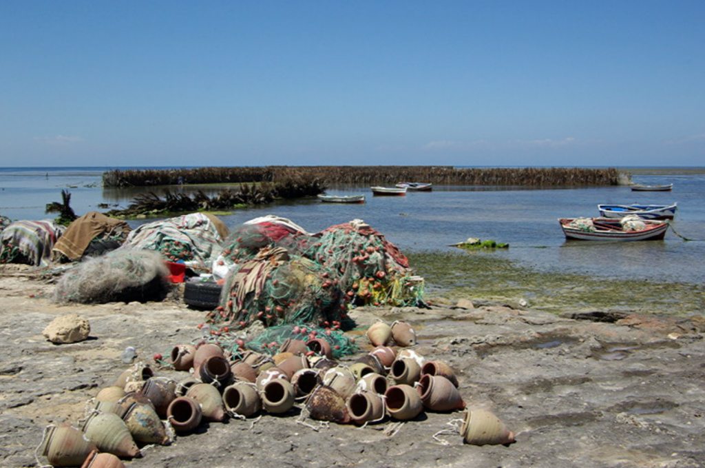 Djerba - fishing at Borj Jillij