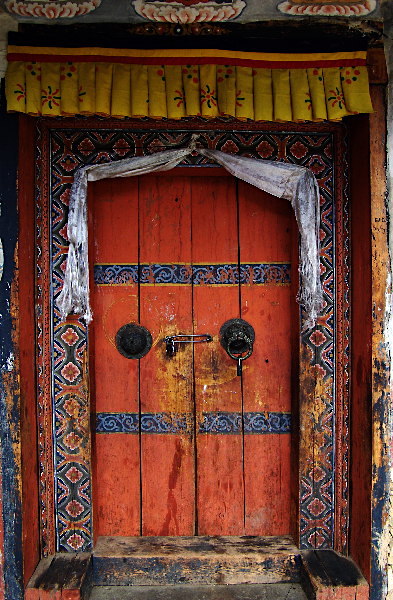 Doorway, Shingkar Lhakhang, Bhutan