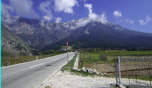 Driving up to the Llogara Pass, Albania