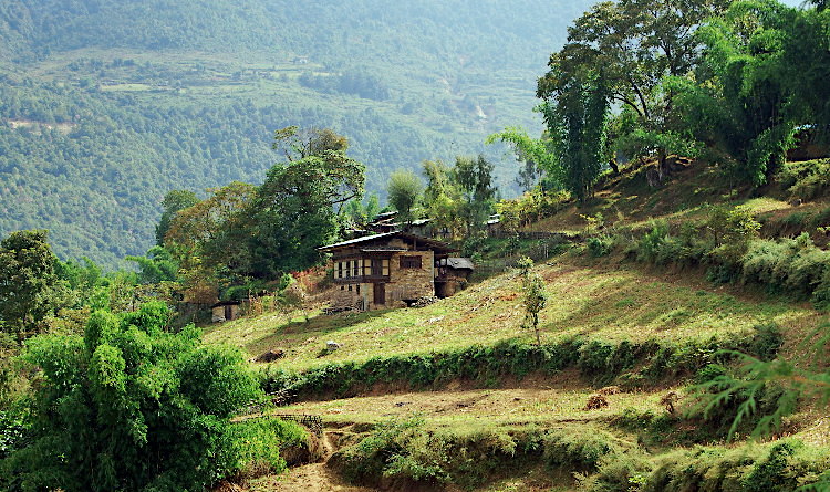 Farmhouse near Radi, Bhutan