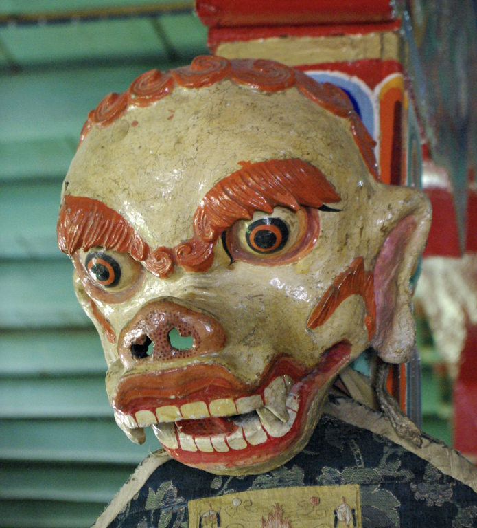 Festival mask, Museum, Likir Gompa