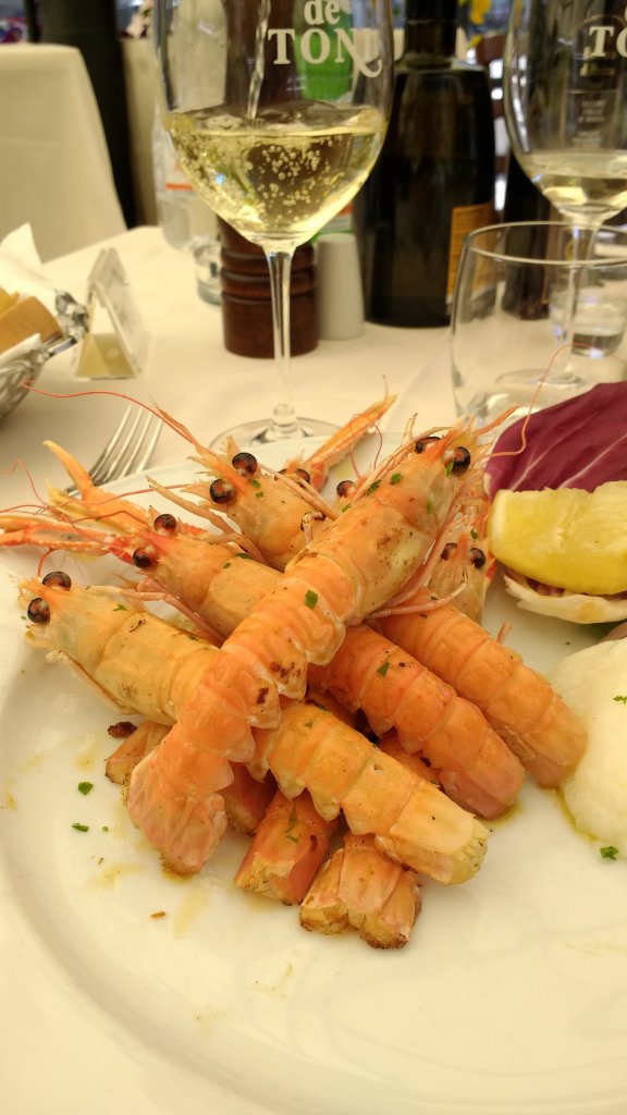 Grilled Scampi, Trattoria da Tony, Grado, Friuli