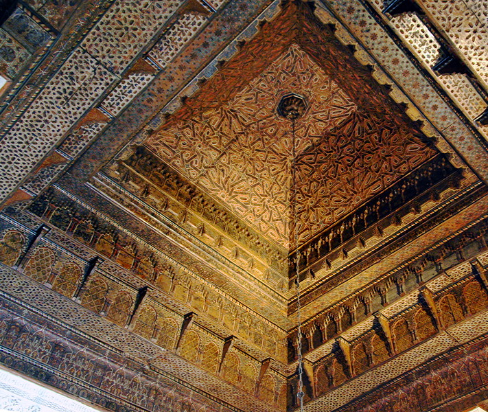 Kairouran - Zaouia Sidi el Ghariani ceiling