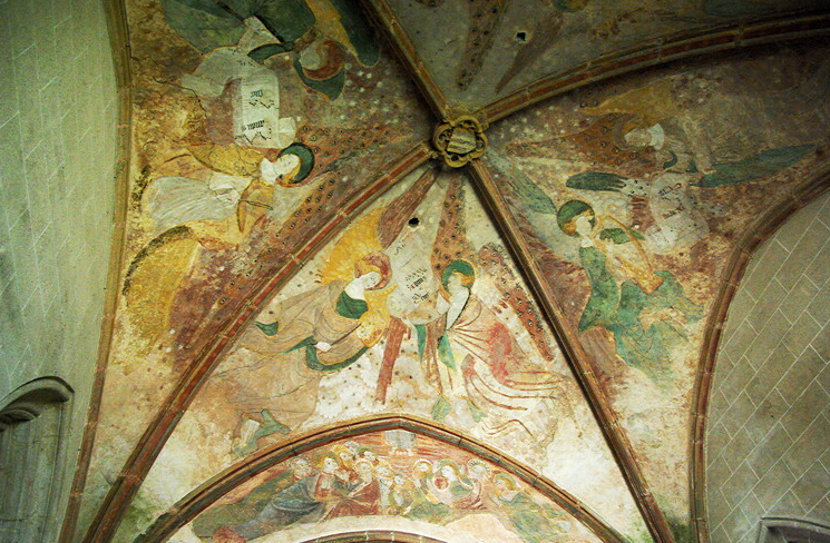 Kernascléden church ceiling