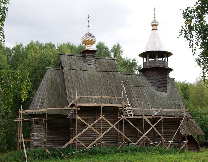 Kostroma, Museum of Wooden Architecture, winter church