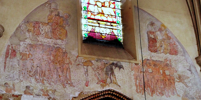 Lezat-sur-Lèze, Èglise St-Jean-Baptiste - fresco