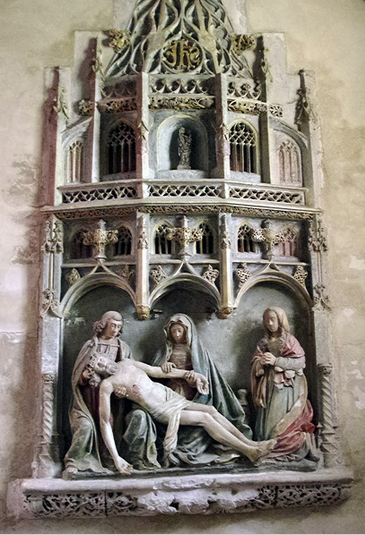 Lezat-sur-Lèze, Èglise St-Jean-Baptiste - south aisle reredos