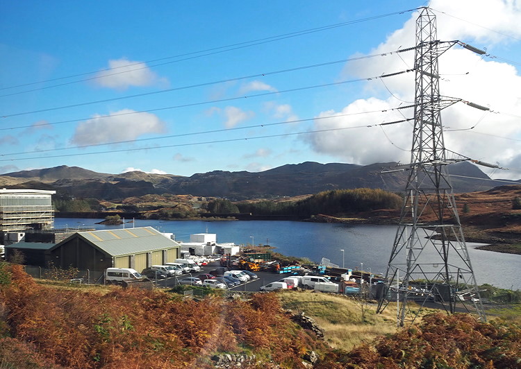 Llyn Ystradau and the pumped storage hydroelectric power station