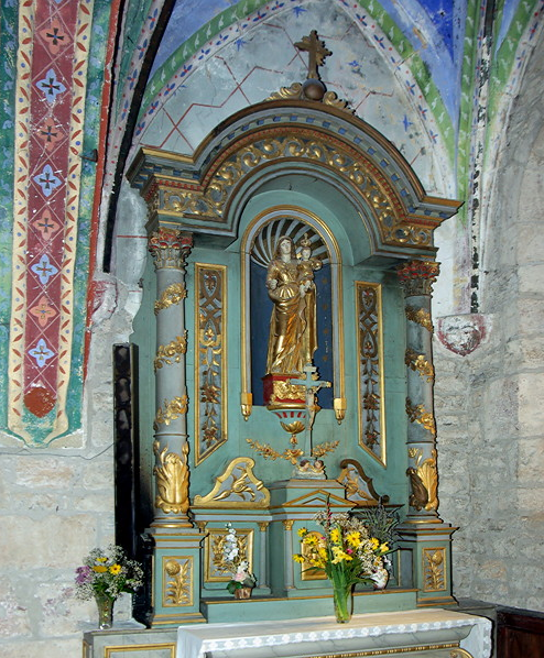 Loubressac, Église St-Jean Baptist - side altar