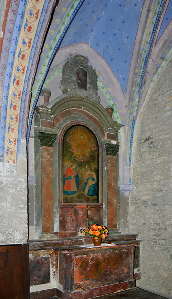 Loubressac, Église St-Jean Baptist - side altar