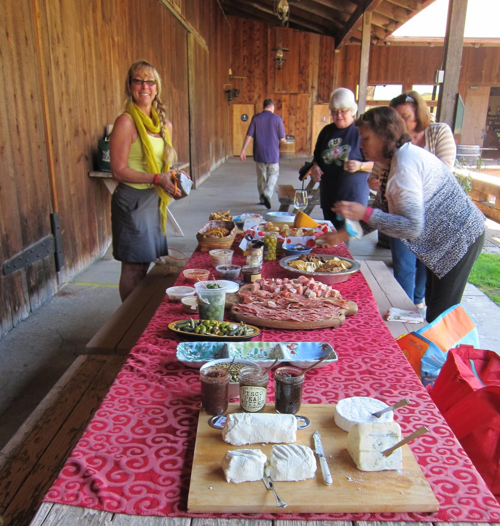 Lunch - Spread laid on by Wendy