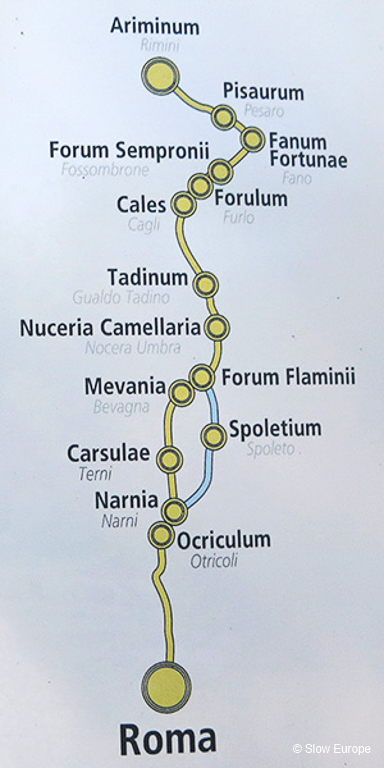 Map of Via Flaminia