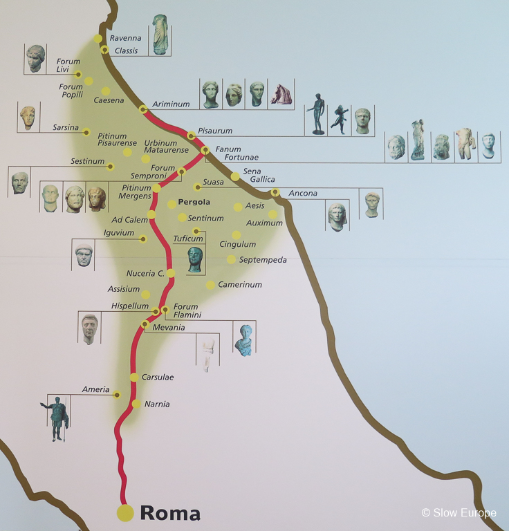 Map of Via Flaminia