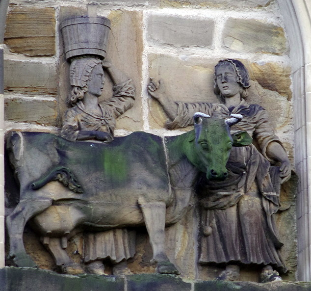 Milkmaids, Durham Cathedral