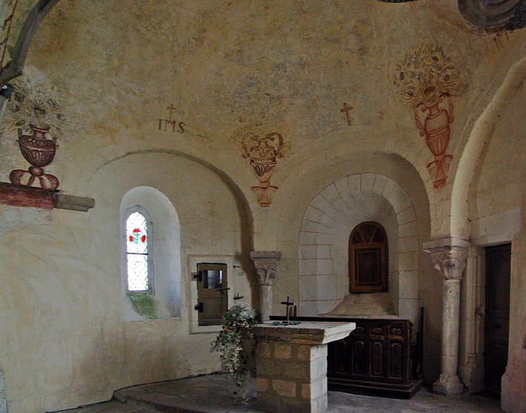 Montarcher church - chancel apse