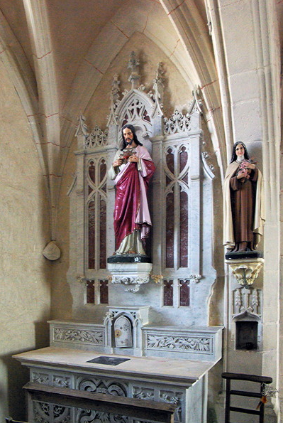 Montarcher church - side altar