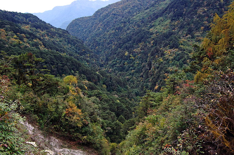 Most of Bhutan is mountainous with very steep sided valleys