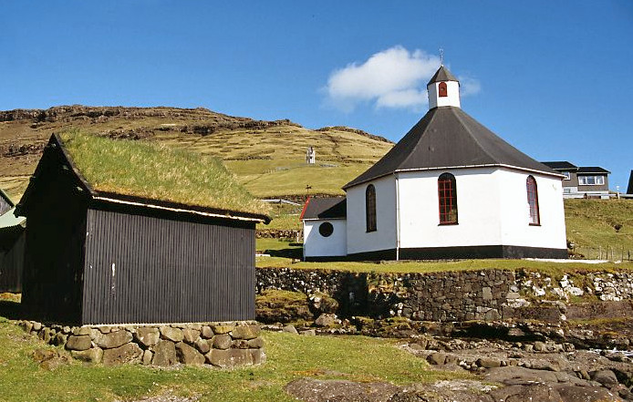 NS8 Haldarsvik Church And Drying Shed