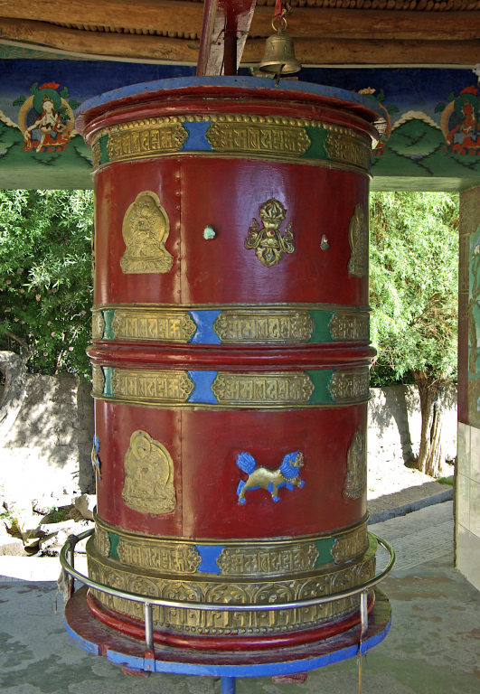 Prayer wheel, Alchi