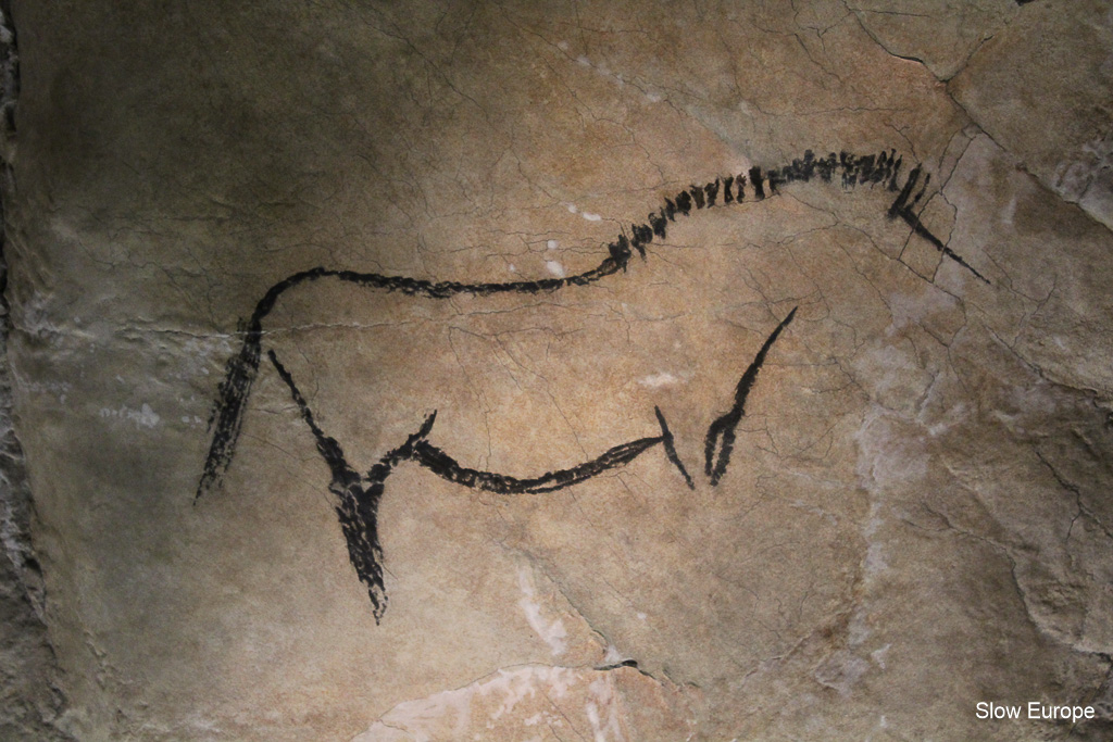 Replica of Niaux Cave Painting