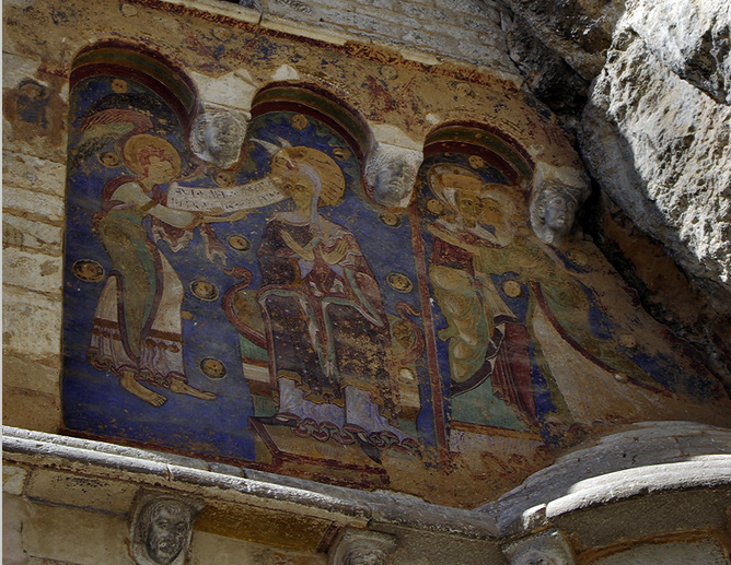 Rocamadour, mosaics outside Chapelle Notre-Dame