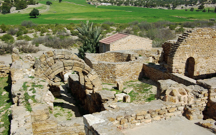 Roman baths, Hammam Mellègue