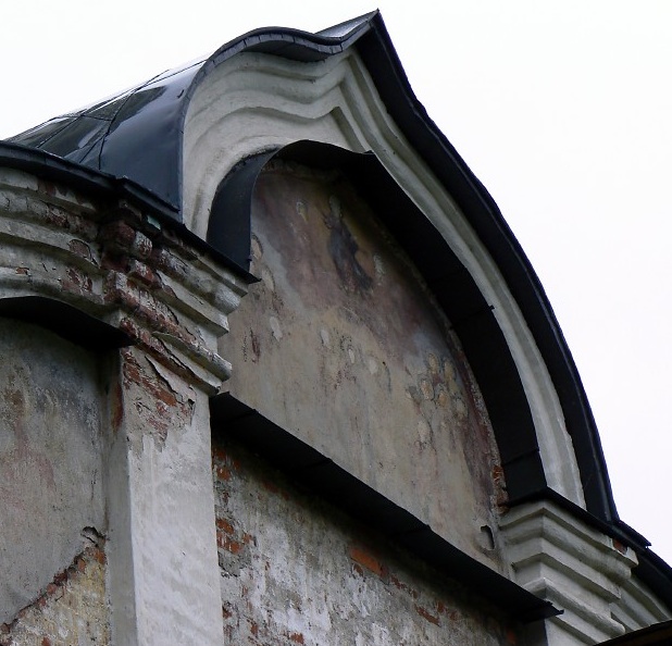 Rostov Veliky, Church of the Ascension and St Isadore the Blessed - fresco on outside of the church