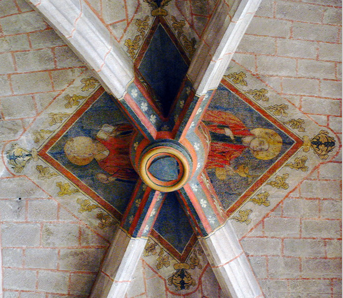 Saint-Bonnet-le-Château, Collegiate Church - chancel ceiling boss