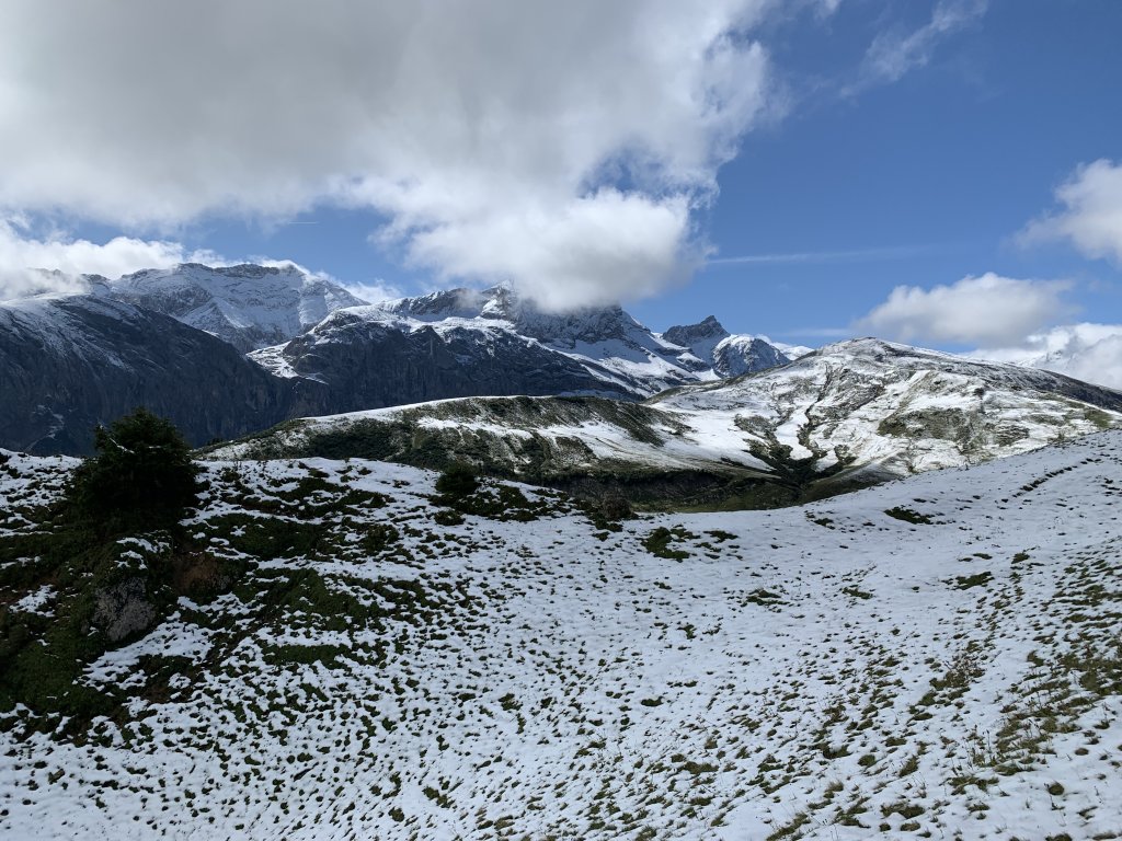 Snow on the mountains