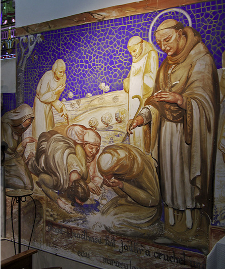 St Martin-d'Oydes, Église St Anastasius -C19th murals