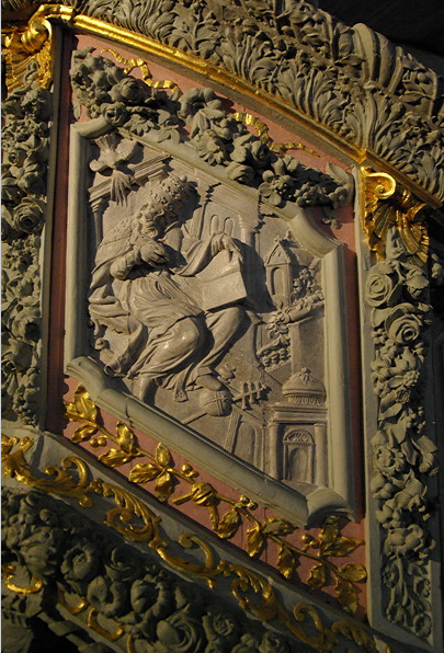 St Thégonnec church pulpit detail