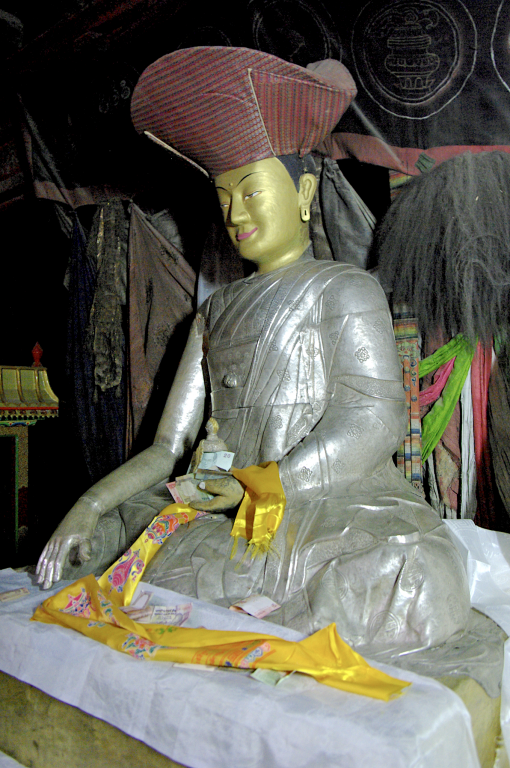 Statue of the founder of Hemis Gompa, Giyalwa Stagtsang Raspa