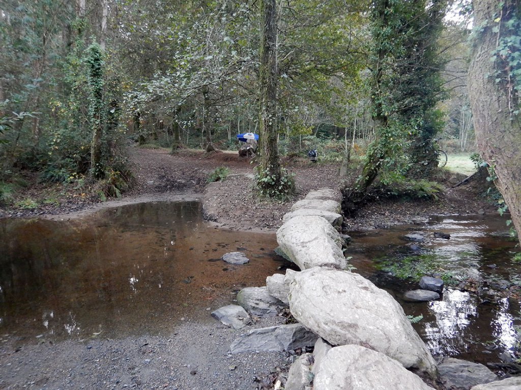 Stone Bridge Leaving Palas De Rei