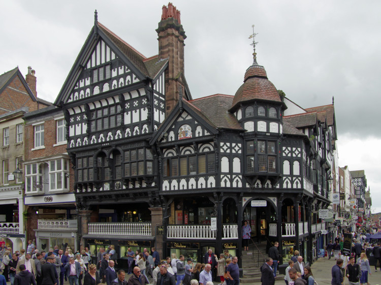 The Rows and Market Square, Chester