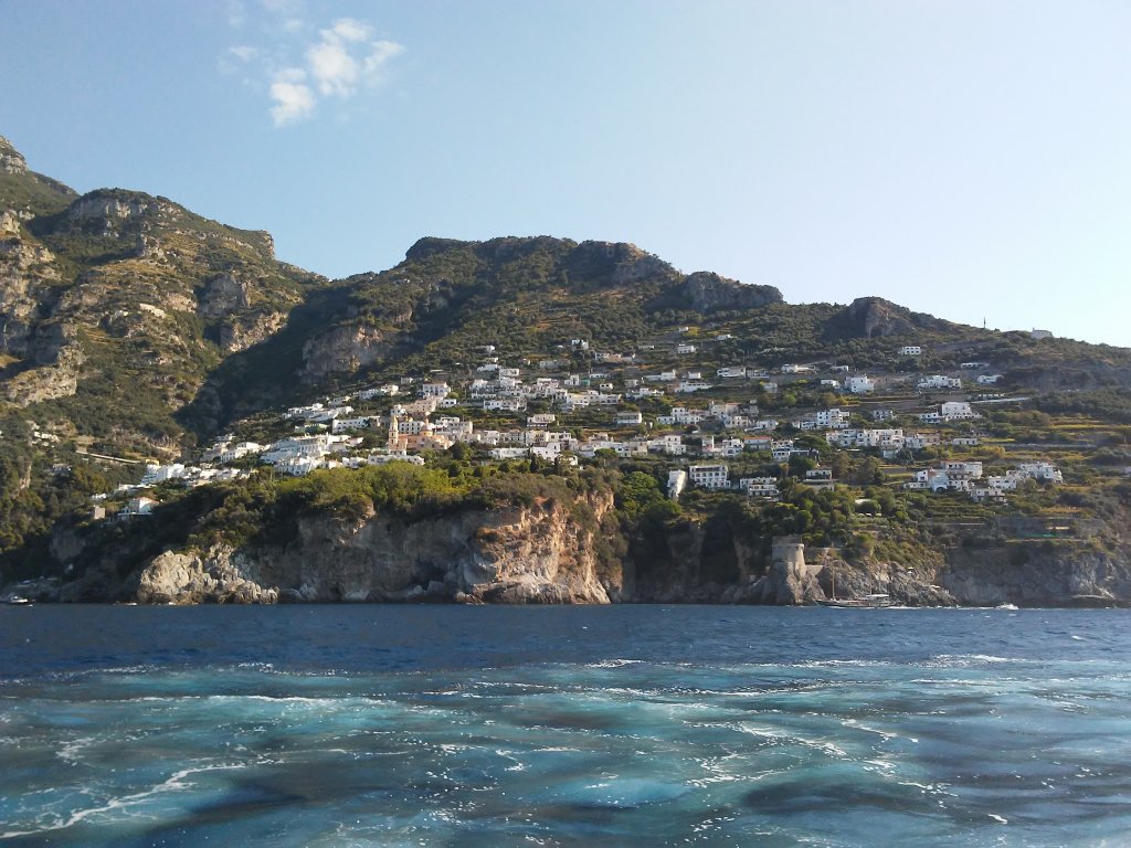 town on the way to Capri from the ferry