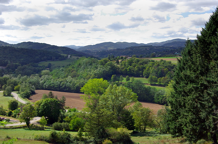 view across the Doux Valley from Boucieu-le-Roi