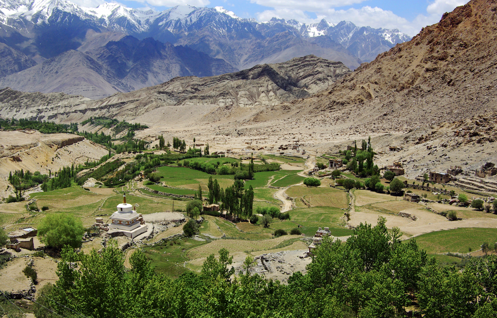 View from Likir Gompa