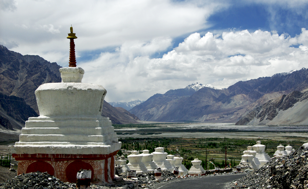 View from the Maitreya Buddha, Diskit