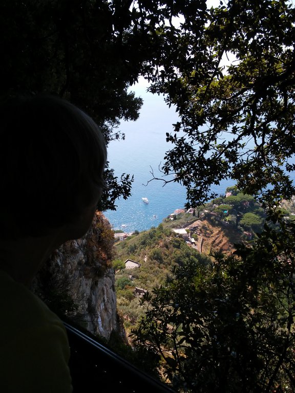 view from the Villa Cimbrone garden, Ravello