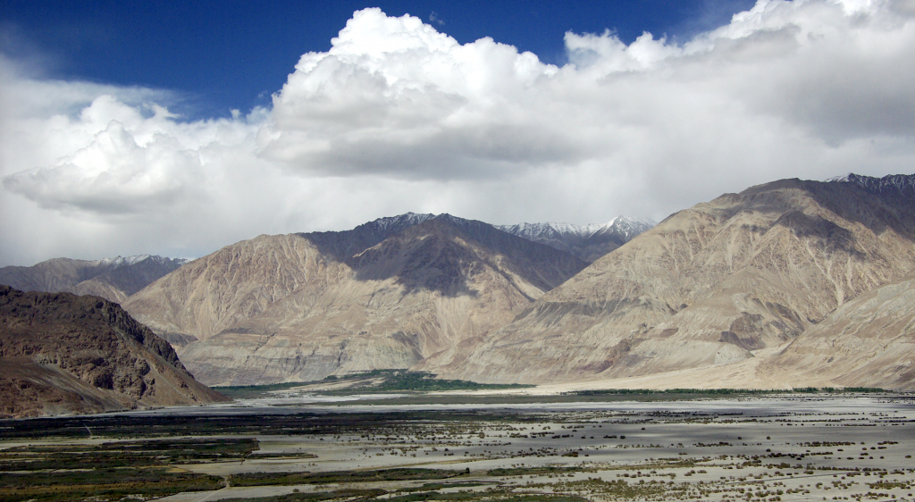 View of the Numbra Valley from Maitreya Buddha, Diskit