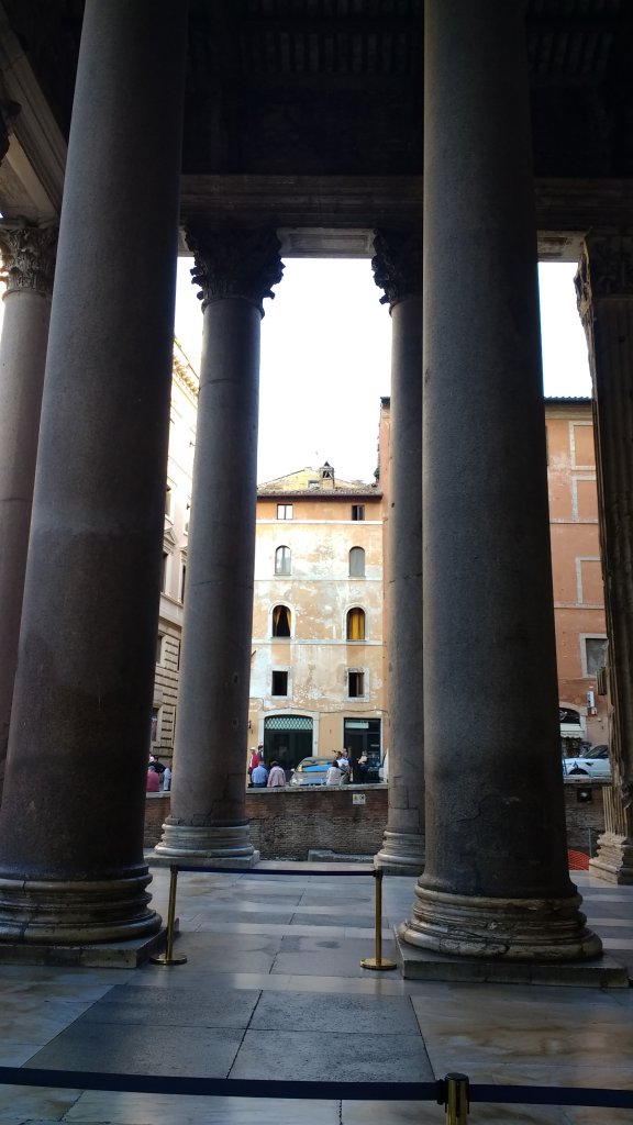 View out the Pantheon doors