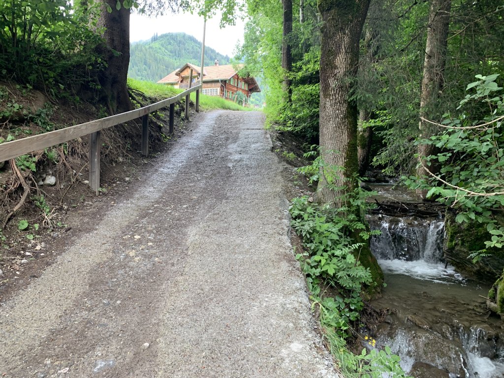 Walking to a nearby village