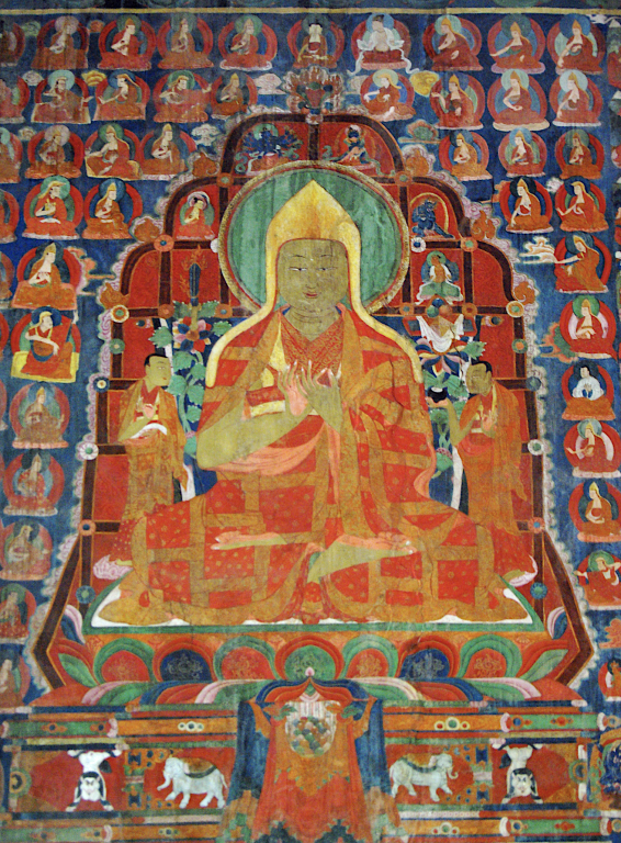 Wall painting, Chamba Llakhang, Basgo Gompa