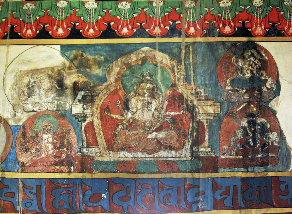 Wall painting, Chamchung Temple, Basgo Gompa