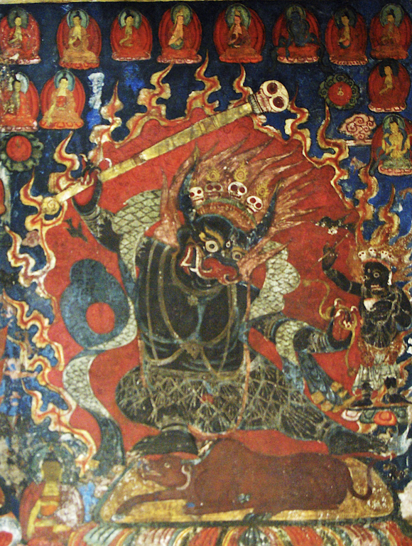 Wall painting, Chamchung Temple, Basgo Gompa